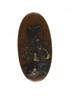 Kashira with Kinkô Riding a Carp