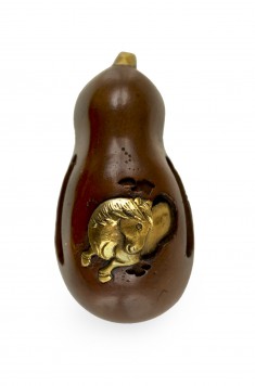 Kashira with a Gourd and a Horse