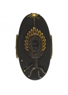 Kashira with Gaguku Drum on a Stand