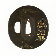 Tsuba with Bishamonten
