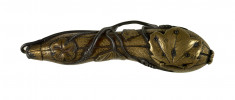 Writing set in the form of an elongated gourd