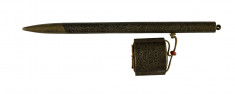 Pen-Shaped "Yatate" with Coral "Ojime"