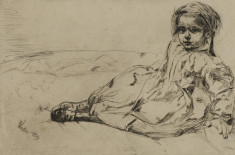 Bibi Valentin, portrait of a girl