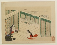 Heian-period Interior with Women