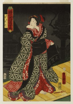 The Actor Iwai Kumesaburō III Performing as the Girl Yae, later Seyama