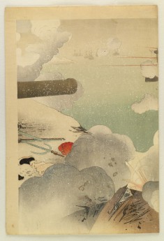 General Odera Defends the Captured Fortress Near Weihaiwei