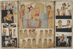 Triptych with Mary and Her Son, Archangels, Scenes from Life of Christ and Saints