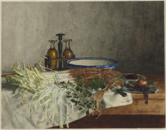 Still Life with Cruets and Vegetables