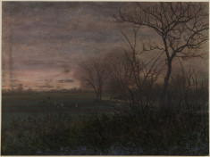 Plowing at Dusk