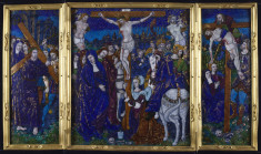 Triptych with Crucifixion