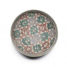 Bowl with Star and Cross Patterns
