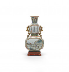 Vase for Wall of a Sedan Chair with Poem