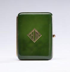 Cigarette Case in the Style of Fabergé with the Initials of Henry Walters