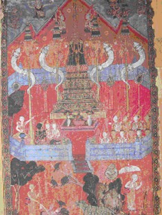 Phra Malai in Tavatimsa Heaven