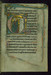 Leaf from Psalter of Jernoul de Camphaing: Initial C with King Praying before Altar Thumbnail