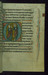 Leaf from Psalter of Jernoul de Camphaing: Initial D with King David Pointing to Eyes before Christ Thumbnail