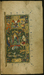 Right Side of a Double-page Illustrated Frontispiece Depicting King Solomon (Sulayman) Enthroned Thumbnail