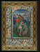 Two folios from Book of Hours: The Pentecost and The Virgin at the Loom Thumbnail