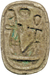 Amulet with the Names of Amenophis III (1388-1351/1350 BCE) and Queen Tiye Thumbnail