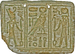 Pectoral with Sacred Symbol and Representation of Atum and Re-Harakhte on the Other Side Thumbnail