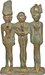 Divine Triad of Amun, Ptah and a Goddess Figure, Probably Hathor Thumbnail