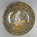 Lustered dish with a female figure Thumbnail