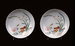 Pair of "Famille Rose" Dishes with Narcissus, Rose, and Fungus Thumbnail