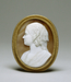 Brooch with profile of Ellen Walters after a bust by William Henry Rinehart Thumbnail