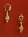 Pair of Earrings with Rosette and Pendant Thumbnail