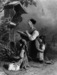 Old Peasant Woman and Girls Kneeling Thumbnail