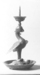 Pricket Candlestick with Phoenix standing on tortoise and snake Thumbnail