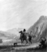 Indian Women on Horseback in the Vicinity of the Cut Rocks Thumbnail