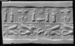 Cylinder Seal with Griffins, Humans and a Winged Disk Thumbnail