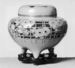 Incense Burner with a Trellis and Chrysanthemums Thumbnail