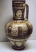 Kashan Ware Jug with Leaf Patterns and Arabesques Thumbnail