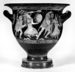 Bell Krater with Satyrs and Maenads and Three Draped Men Thumbnail