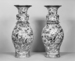Pair of Vases with Flowers, Insects, and Birds Thumbnail