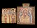 Double-sided Diptych with Mary at Dabra Metmaq (Front); Saints (Back) Thumbnail