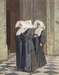 Three Nuns in the Portal of a Church Thumbnail