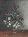 Vase of Red and White Carnations Thumbnail