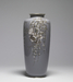Vase with Four Pigeons in Weeping Cherry Tree on Deep Grey Ground Thumbnail