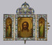 Triptych Showing the Head of Christ, St. Nikholai, and the Guardian Angel Thumbnail