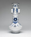 One of a Pair of Vases Decorated with Blue and White Ceramic Designs Thumbnail