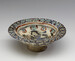 Bowl with Horseman Figure in Center and Diaper Pattern Thumbnail