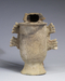 Polychrome Standing Figure with Raised Hand Thumbnail