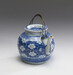 Teapot with Plum Blossoms and Geometric Designs Thumbnail