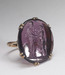 Ring with Glass Paste Intaglio of Two Figures in Classical Dress Thumbnail