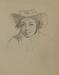 View of a Horse through a Window (Recto); Woman in Hat (Verso) Thumbnail