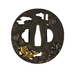 Tsuba with Chinese-style Lion and Waterfall Thumbnail