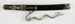 Dagger (aikuchi) with dark brown saya with waves silver mountings, various fish (includes 51.1242.1-51.1242.2) Thumbnail